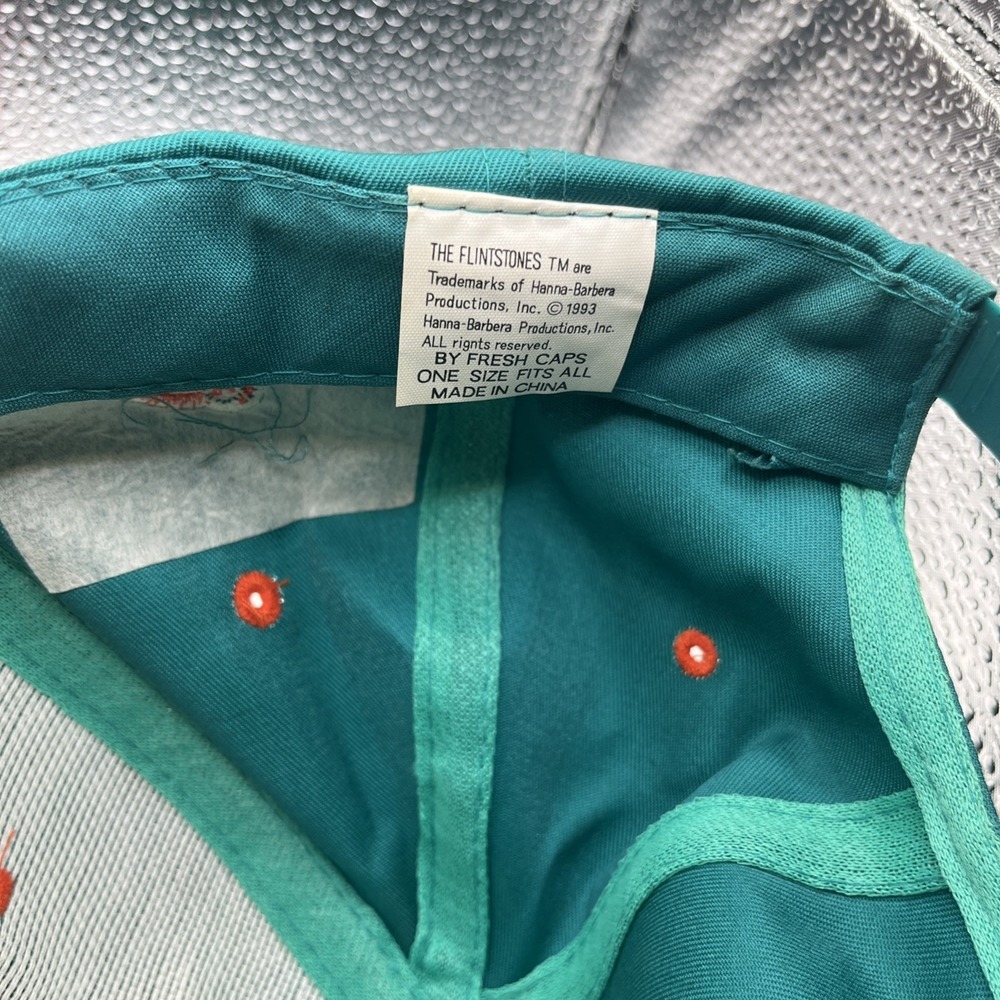 Flintstones Miami Dolphins Snapback Hat Vintage 1993 EUC Excellent Used Cond - Picture 7 of 10